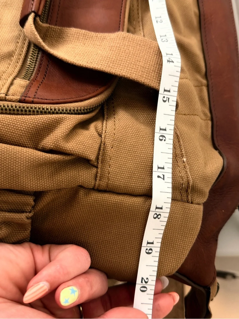 Vintage DULUTH Trading Co. Men's Canvas Brown Genuine Leather Duffle Bag